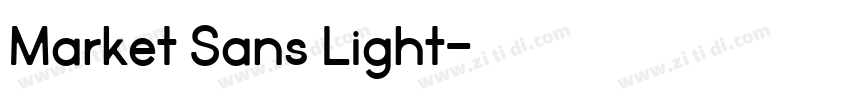 Market Sans Light字体转换